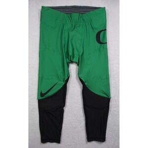 Oregon Ducks Football Pants Mens Size Large Green Black Stretch Nike NCAA NWT